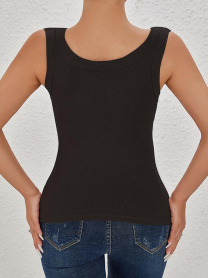 Womens Ribbed Tank Tops with Built in Bra
